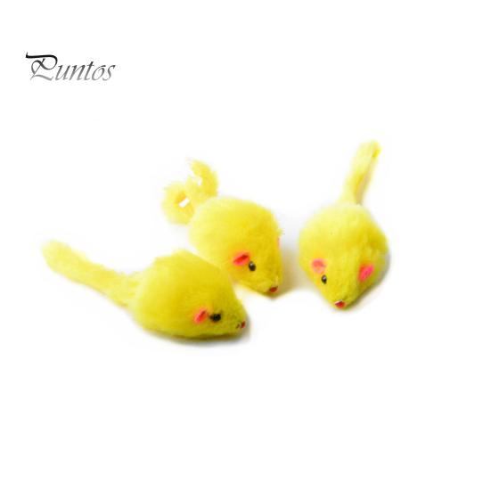 10Pcs Plush Simulation Mouse with Sound Pet Cat Play Scratch Interactive Toy