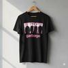 Garbage Band Pink Logo Graphic Rock T-Shirt Black Unisex - T454