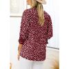 Women's New Summer Loose Printed Short-sleeved Round Neck Chiffon Shirt for Women