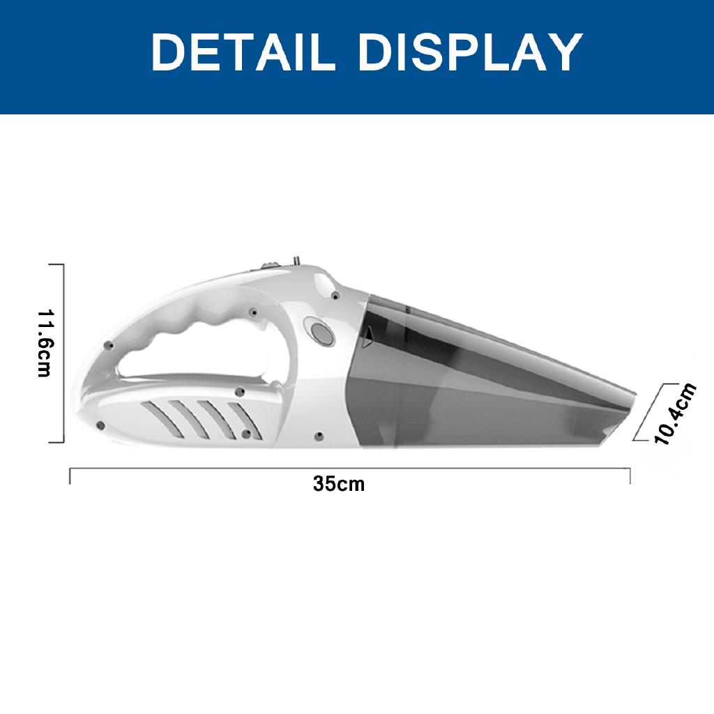 120W Rechargeable Cordless Wet Dry Car Vacuum Cleaner Mini Portable Handheld Vehicle Auto Home Cleaning Tool 12V