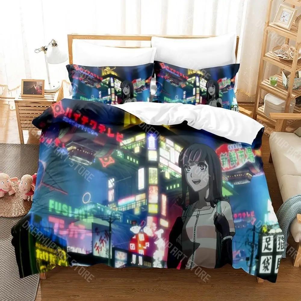 3D Printed Akudama Drive Anime Bedding Set for Boys Girls Duvet Cover And Pillowcase Twin Queen King Full Single Double Sizes