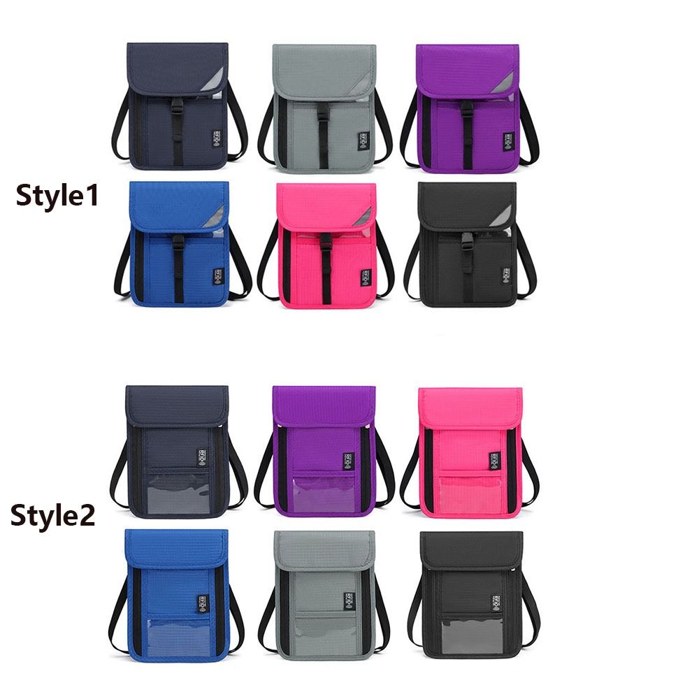 Anti-Tracking RFID Blocking Passport Holder Anti-Theft Passport Document Bag Neck Wallet  ID Card