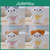 Kawaii Cat Plush Keychain Charming Gray Stuffed Animal With Customizable Design