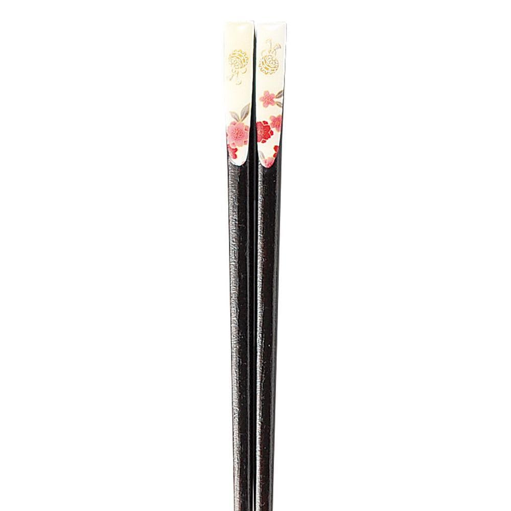 Chopstick 5 Dinner Gold Made In Japan J-kitchens Set, Pairs, Wooden, Standard, Seat, 21cm,