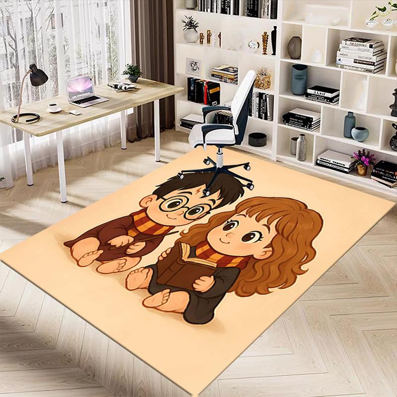 1PC Harry Potter Hermione Granger Non-Slip Floor carpet, suitable for Office, bedroomand playrooms. It can also be used as a sofa footrest cover-T53