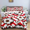 Cool Football Soccer 3D Bedding Set Duvet Cover Pillowcases Comforter Bed Linen Room Decor For Boys Gift Twin Queen King Size