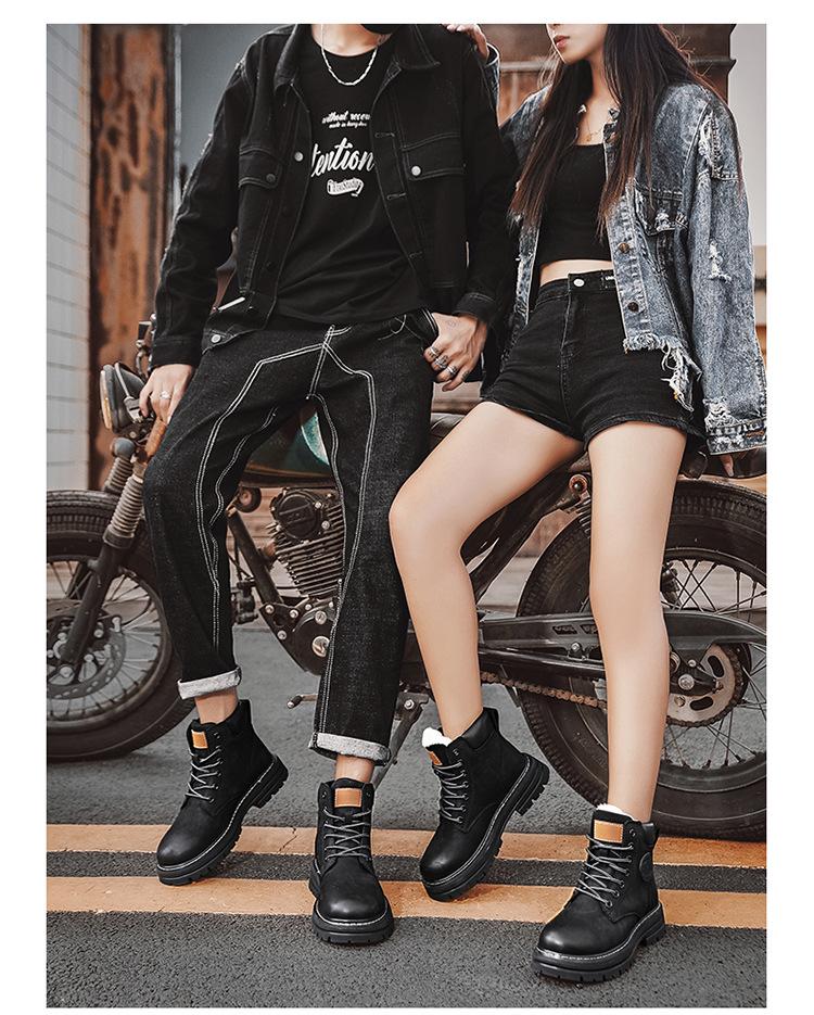 Men's 2024 Yellow High Top Winter Desert Work Boots with Cotton and Velvet Lining for Snow.