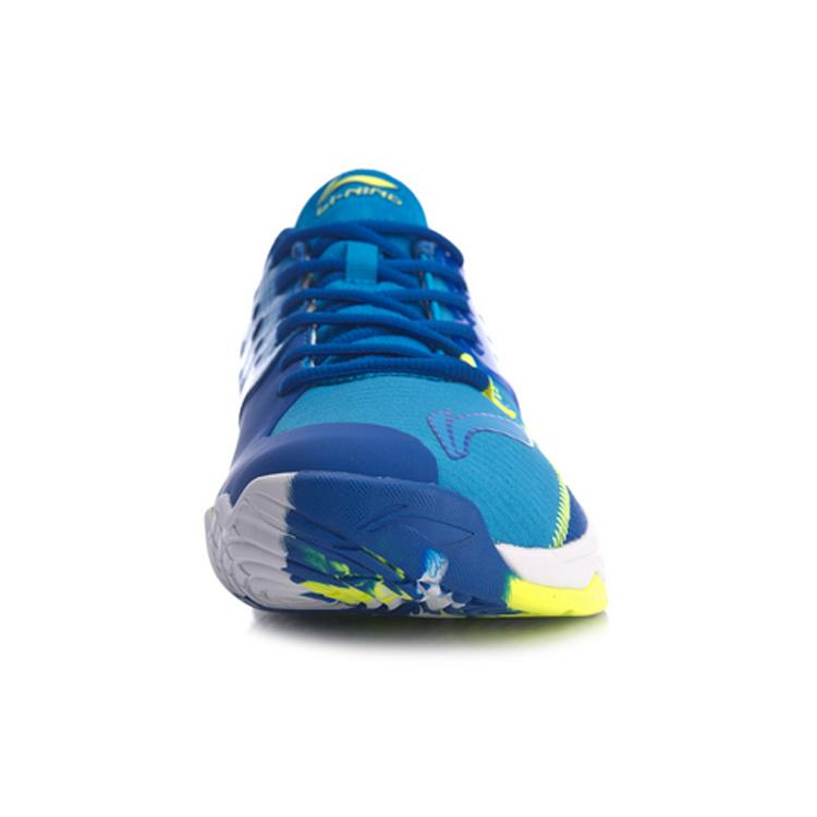 New LiNing Battle Halberd 2 V2 Rebound Cushioning Breathable Wear-Resistant Support Low-Top Badminton Shoes Unisex Blue AYTQ021-2
