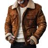 2025 Autumn/Winter Retro Men's Multi-Pocket Lapel Jacket - European and American Style