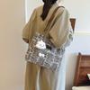 Stylish Korean Fashion Tote Bag Womens Casual Underarm Bag For Fall Trendy Look
