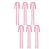 6pcs Velvet Christmas Ribbon Bow Large Size Long Ribbon Christmas Wreath Bowknot Vintage Gift Decorative Bow Holiday Party