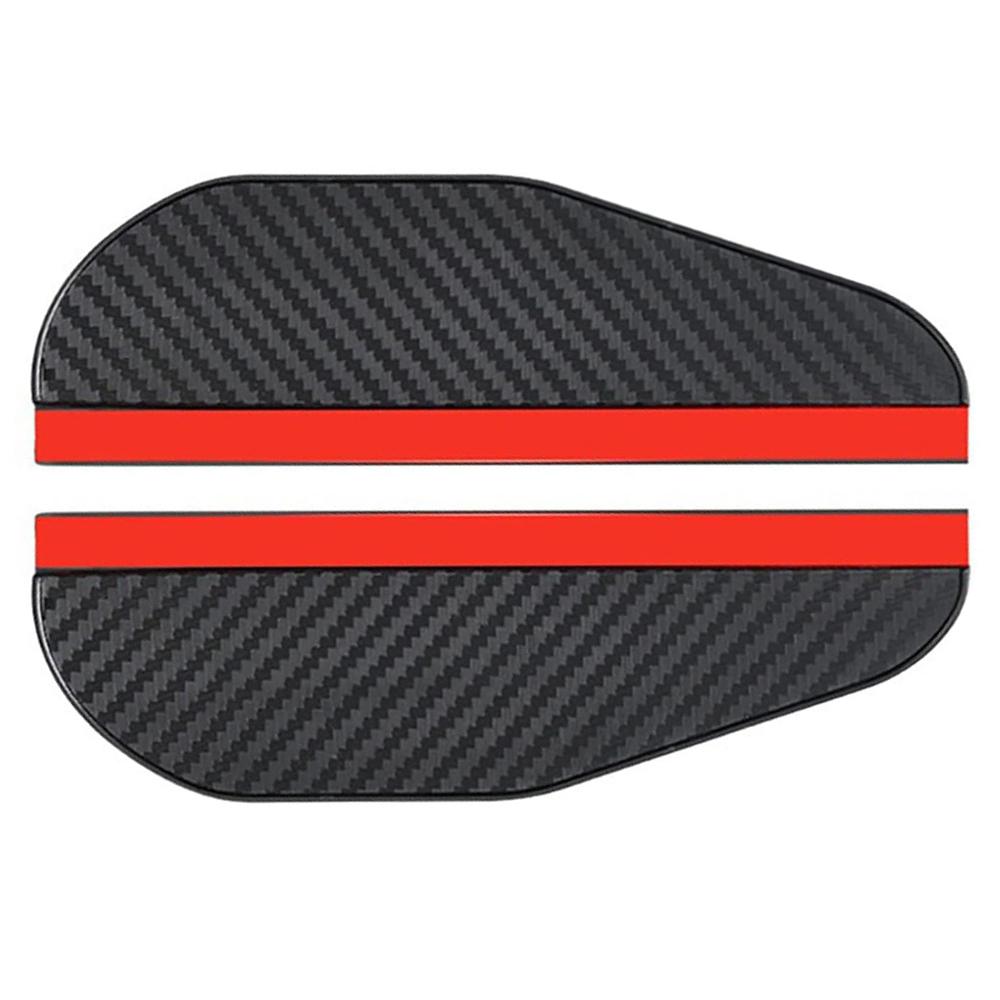 

2 шт. Автомобільний дощовик для дзеркала заднього виду з текстурою вуглецевого волокна, бічне дзеркало транспортного засобу, ПВХ дощовик Type A