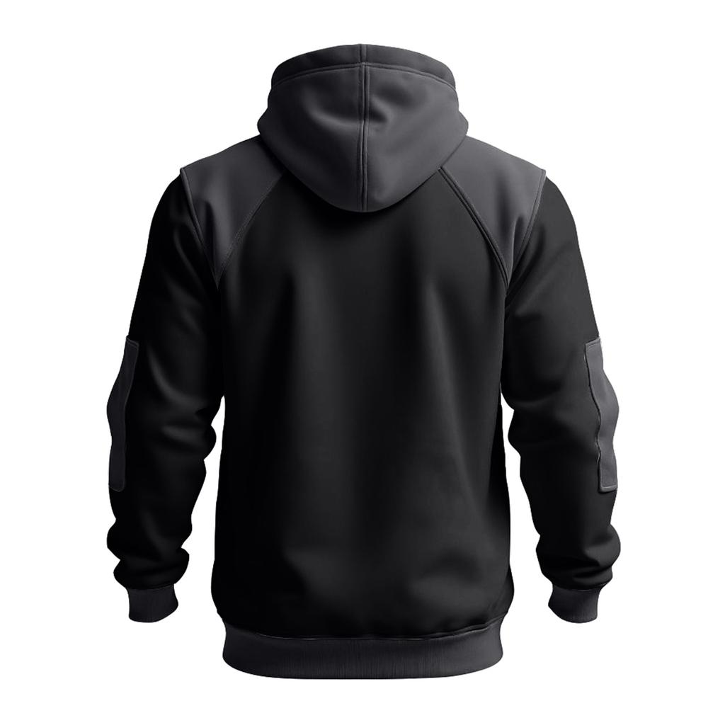 Men's Colorblock Sweatshirt Hoodie Men's Sports Large Size Casual Sweatshirt