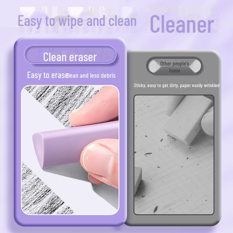 Large Triangle Erasers for Primary Students - Clean Pencil Marks, 1 Box Stationery