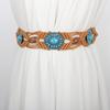 DIY Bohemian Wooden Bead Waist Rope Braided Tassels Belt Ethnic Style Belts