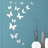 JM506 Acrylic Butterfly Mirror Wall Stickers - Waterproof & Self-Adhesive for Kids' Rooms & Kindergartens