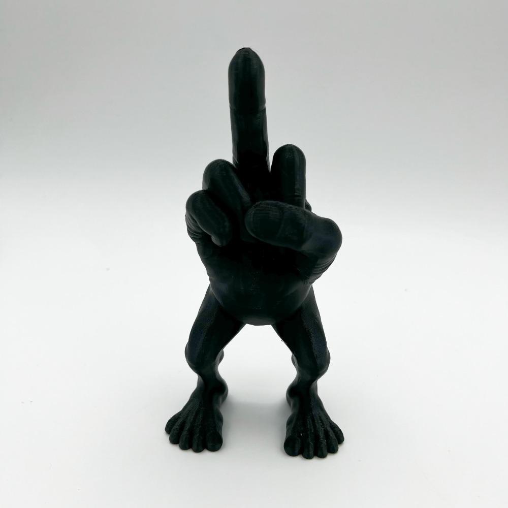 Prank Middle Finger Figure Crafts Middle Finger Statue Finger Resin Ornament Landscape Garden Pot