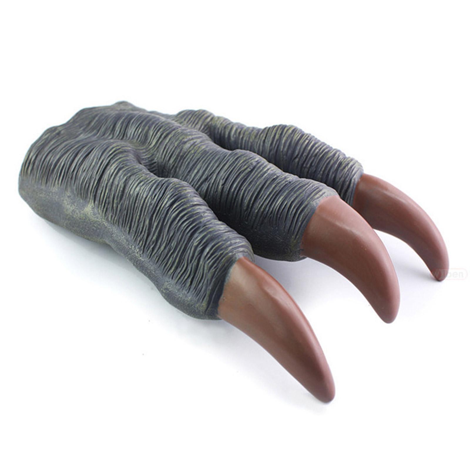 

1 шт. детские перчатки с когтями динозавра для мальчиков, боевые резиновые руки, игры для косплея, мягкая имитация P1K5