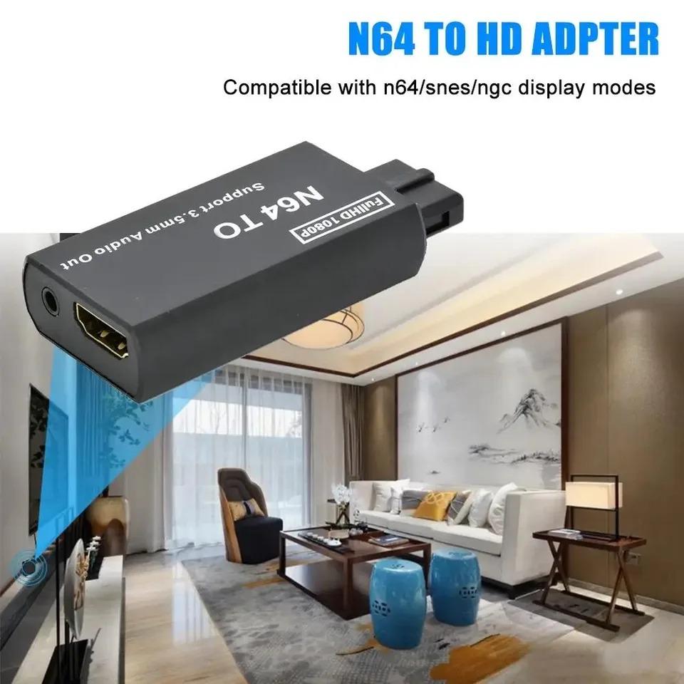 Convertor 1080P N64 la Compatibil HDMI Adaptor Joc Plug and Play Adaptor Cablu HD Pentru Nintendo 64/NGC/SNES Accesorii