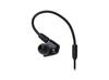 Audio-Technica ATH-LS50 BK Inner Ear Headphones, Black