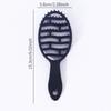 1pc small hollow hair brush fluffy combing comb-anti-static,tangled styling brush,comfortable grip,Special for real hair wigs