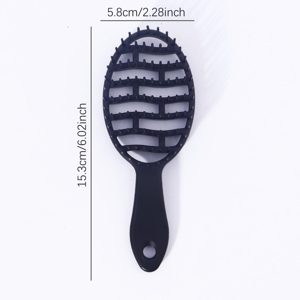 1pc Small Hollow Hair Brush Fluffy Combing Comb-anti-static,tangled Styling Brush,comfortable grip,Special for Real Hair Wigs