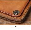 Vintage Genuine Leather Multifunctional Clutch: Top Layer Cowhide Unisex Long Wallet & Card Holder
