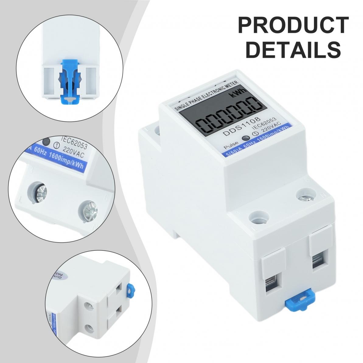 

Energy Meter AC Cables Digital Easy To Install Efficient
