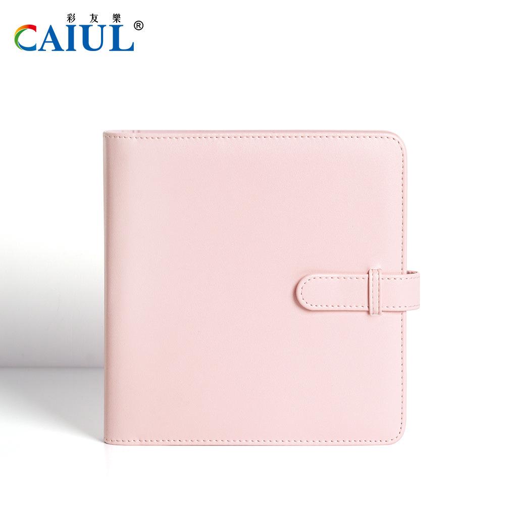 PU Square Card Photo Album Solid 288 Pockets Large Capacity Storage for Instax Camera Polaroid Album Photocard Holder