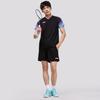 Li-Ning Breathable Quick-Dry Running Badminton Training Short Sleeve T-Shirt And Shorts Casual Sports Set Unisex sports set AATV081-1