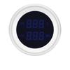 2" 52mm Oil Press+Voltmeter with Oil Pressure Sensor Blue LED Digital Voltage Volt Meter 2 in 1 Gauge for Racing Car Boat 12V24V