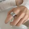 European Irregular Shiny Adjustable Women's Ring: Light Luxury, Versatile, Stackable Index Finger Jewelry