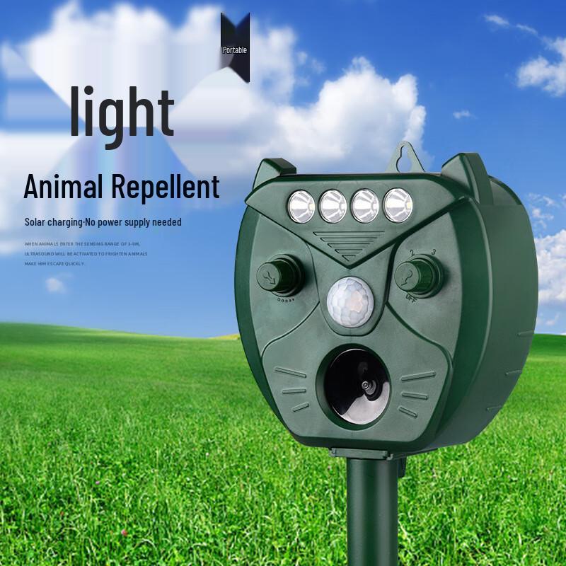 Solar Ultrasonic Animal Repeller