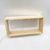 Cornice Scatola Ombra Rettangolare Fai da Te Vetrina per Figure Legno Durevole Vetrina per Luci Notturne Regalo di Matrimonio
