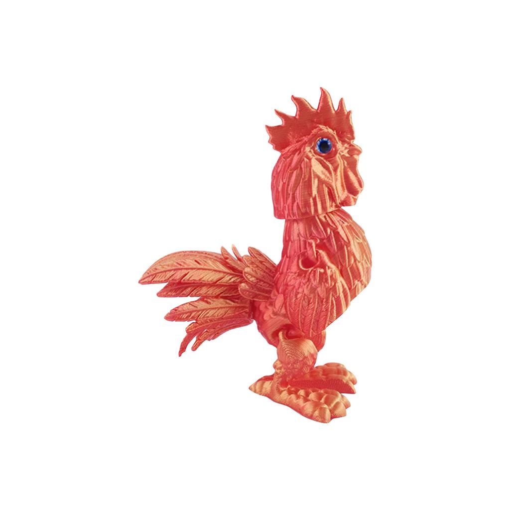 3D Printed Rooster, Articulated Model, Flexible Animal Figurine, 3D Printed Items Cheap, Stress Relief, Restlessness Relief, ADHD Toys, Surprise Gift