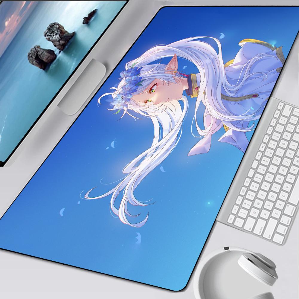 F-Frieren C-Characteres Mouse Pad Rubber Mat Laptop Xxl Mousepad Notebook Gamer Computer Table Gaming Accessories
