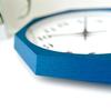 KATOMOKU Muku Clock 12 Octagonal Blue Wall Clock Sweep Movement km-97BLRC8 30.0cm (Radio-controlled Clock)