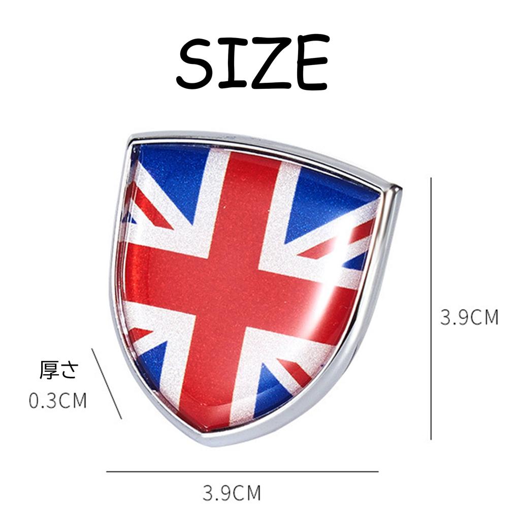 MINI Exklusives Metall-Emblem Britische Flagge Aufkleber Abziehbild Aluminium Union Jack Schachbrettmuster Kleid