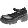 Mary Jane Small Leather Shoes Women's 2025 New Spring High-heeled Platform Japanese Jk Shoes Round Head Retro Spring and Autumn Single Shoes