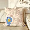 Art RRetro CCartoon Cushion Cover Pillow Case Antidustmite Pillowcase Silky Short Plush Sofa Cushion Cover hot