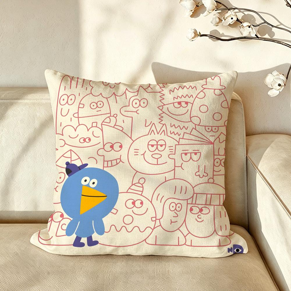 Art RRetro CCartoon Cushion Cover Pillow Case Antidustmite Pillowcase Silky Short Plush Sofa Cushion Cover hot