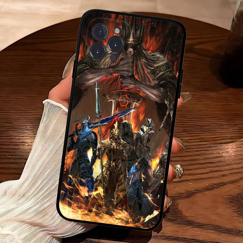 Game D-Dark S-Souls For iPhone 11 12 13 14 15 16 17 Pro Max Plus 13 Mini Silicone Soft Transparent Back iPhone 15 pro