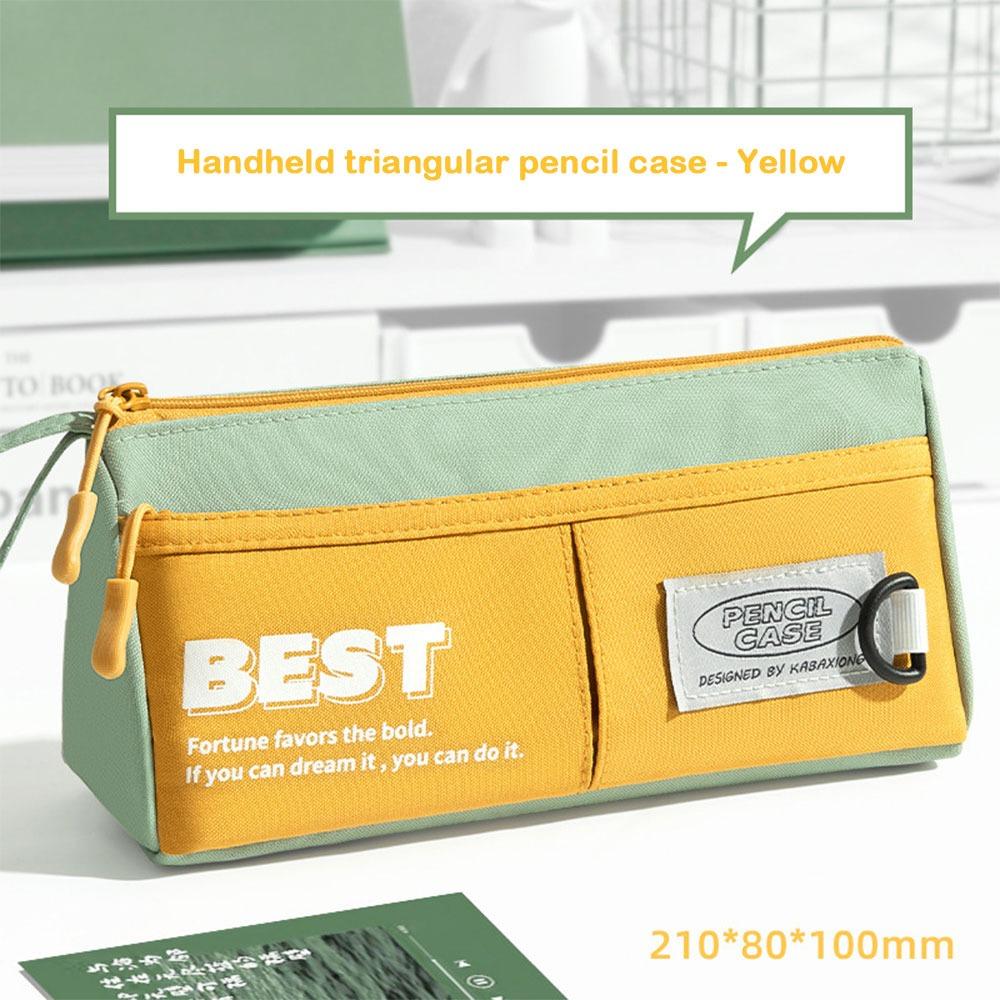 2 Layers Pen Bag Portable Pencil Pouch Fashion Pencil Case Student