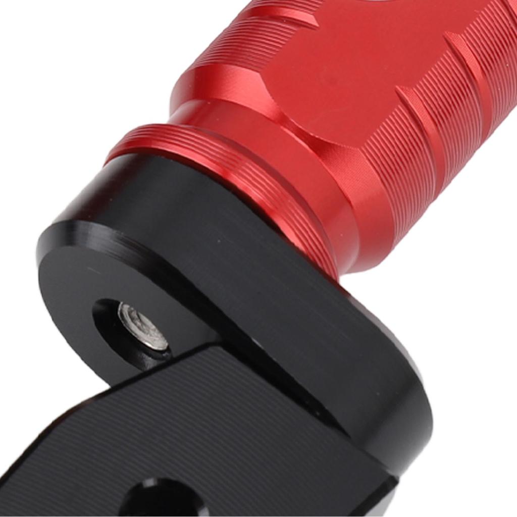 Motorcycle Front Foot Pegs Strong Grip Anti Slip Short Aluminum Alloy Foot Pedal Replacement for DUCATI Monster 696 795 Red