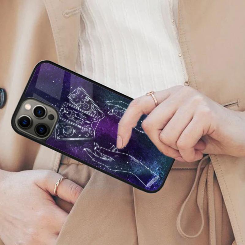 Fortune Telling Moon Stars Hands Art Magnetic Phone Case For APPLE iPhone 17 Air 16 14 13 12 Pro Max 15 Plus With MagSafe Cover