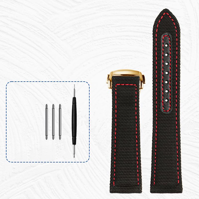 

Нейлоновый ремешок для часов Omega Hamilton, холст, прочный ремешок для часов 20 мм, 22 мм, удобный кожаный ремешок, нижняя складная пряжка 20mm