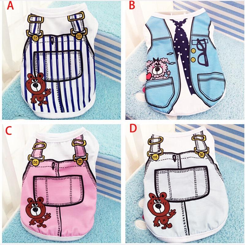 2018 Various Cute Summer Pet Puppy Small Dogs Cats Clothes Vest T-shirt Apparel For Your Adorable Fur Baby