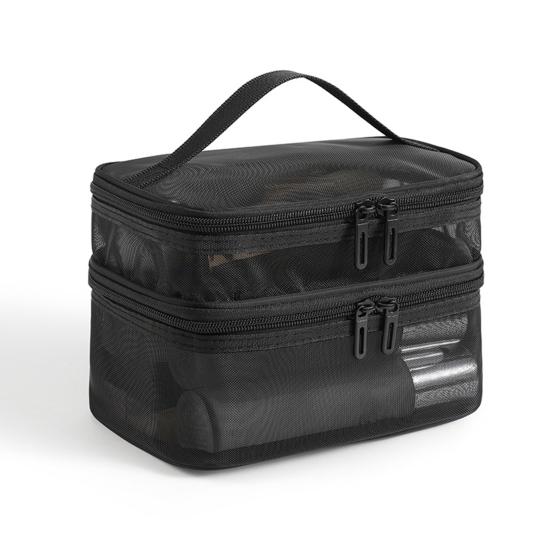Toiletry Organizer Translucent Travel Cosmetic Bag Large-capacity Makeup Case