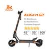 KuKirin G2 Elektrická koloběžka 800W Motor 48V15AH Baterie Dotykový displej Elektrický skateboard 10palcová Terénní kola EScooters