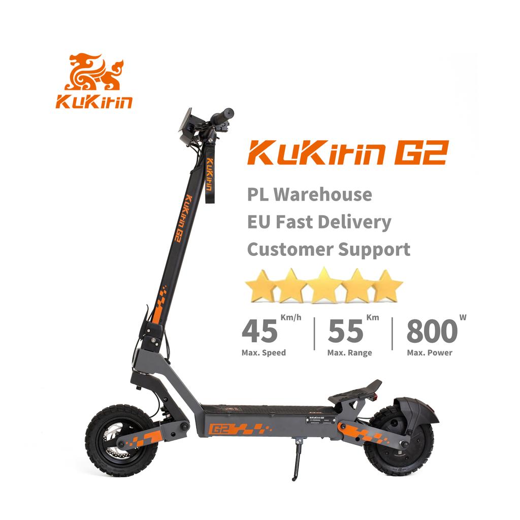 KuKirin G2 Elektrická koloběžka 800W Motor 48V15AH Baterie Dotykový displej Elektrický skateboard 10palcová Terénní kola EScooters